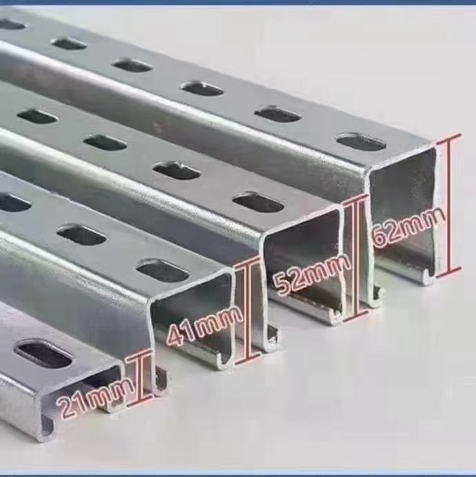 Galvanized Structural Steel C Channel Metal stud /Z purlin /Steel Prices Unistrut Slotted C Channel