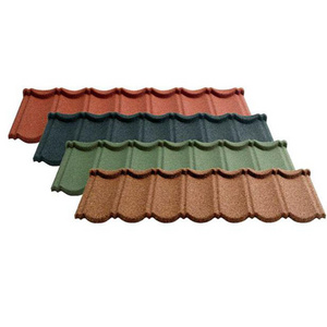 Bond Colorful Stone Coated Roof Tiles Bond Type Telhados Metal Black And Gray Color Metal Roof Tile In Nigeria