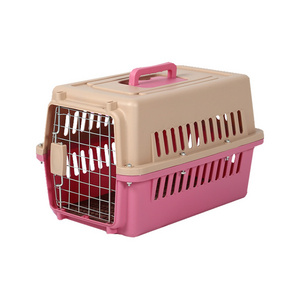 Plastic Large Pet Carrier For Cat Dog Travel Box Basket Cage Outdoor Transport Pet Air Crate