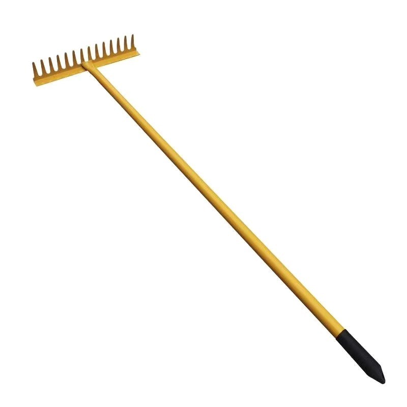 High carbon hardness 14 teeth sharp tines Garden  rake