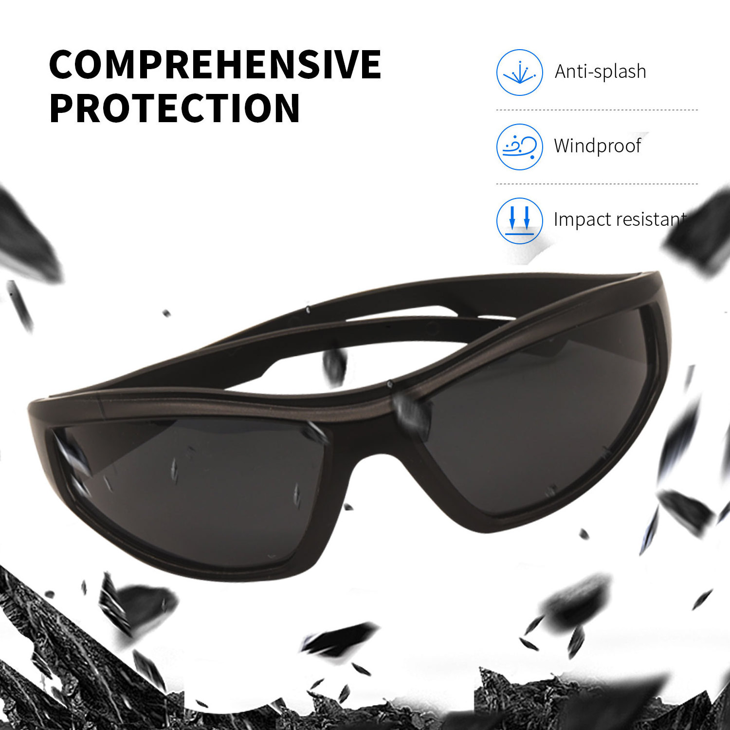 Protective Eyewear Z87 Spectacles Goggles Fashion UV400 Day Night Driving Anti Fog Sunglasses Safety Glasses Eye Protection