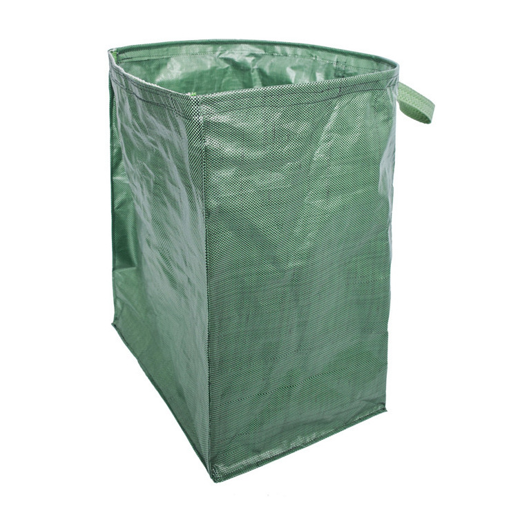 60L 120L 272L 500L Lawn Leaf Bags 16 32 72 132 Gallon Reusable Clean Container PP PE Gardening Trash Heavy Duty Garden Waste Bag