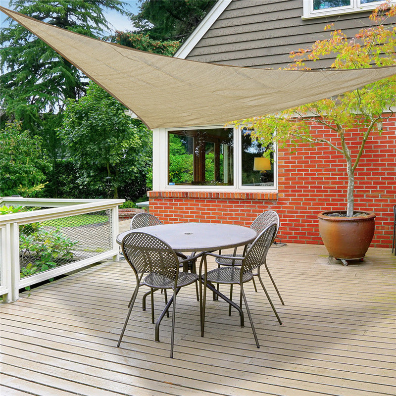 Outdoor Sun Shade Sail Triangle Canopy Prevent UV Sunshade Cloth/Hail Protection Canopy Shade Sail For Carport