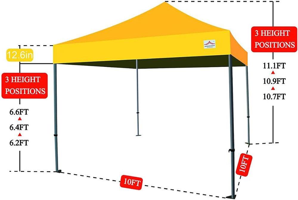 Pop up Canopy Tent 3x3 Gazebo High Quality Good Reputation Waterproof Outdoor Gazebo 600D Oxford Material--water Proof Aluminum