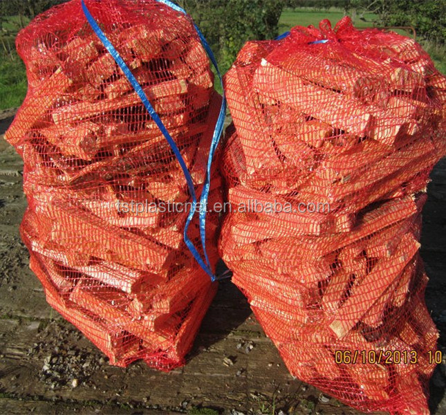 KNITTED LOG SACKS , MESH , RASCHEL, NET BAGS HOLDS 15 KG