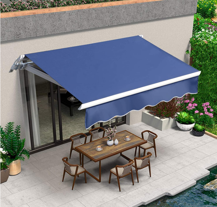 Sun Shade Summer Outdoor Aluminum Awning Waterproof For Canopy Shading Retractable Awning