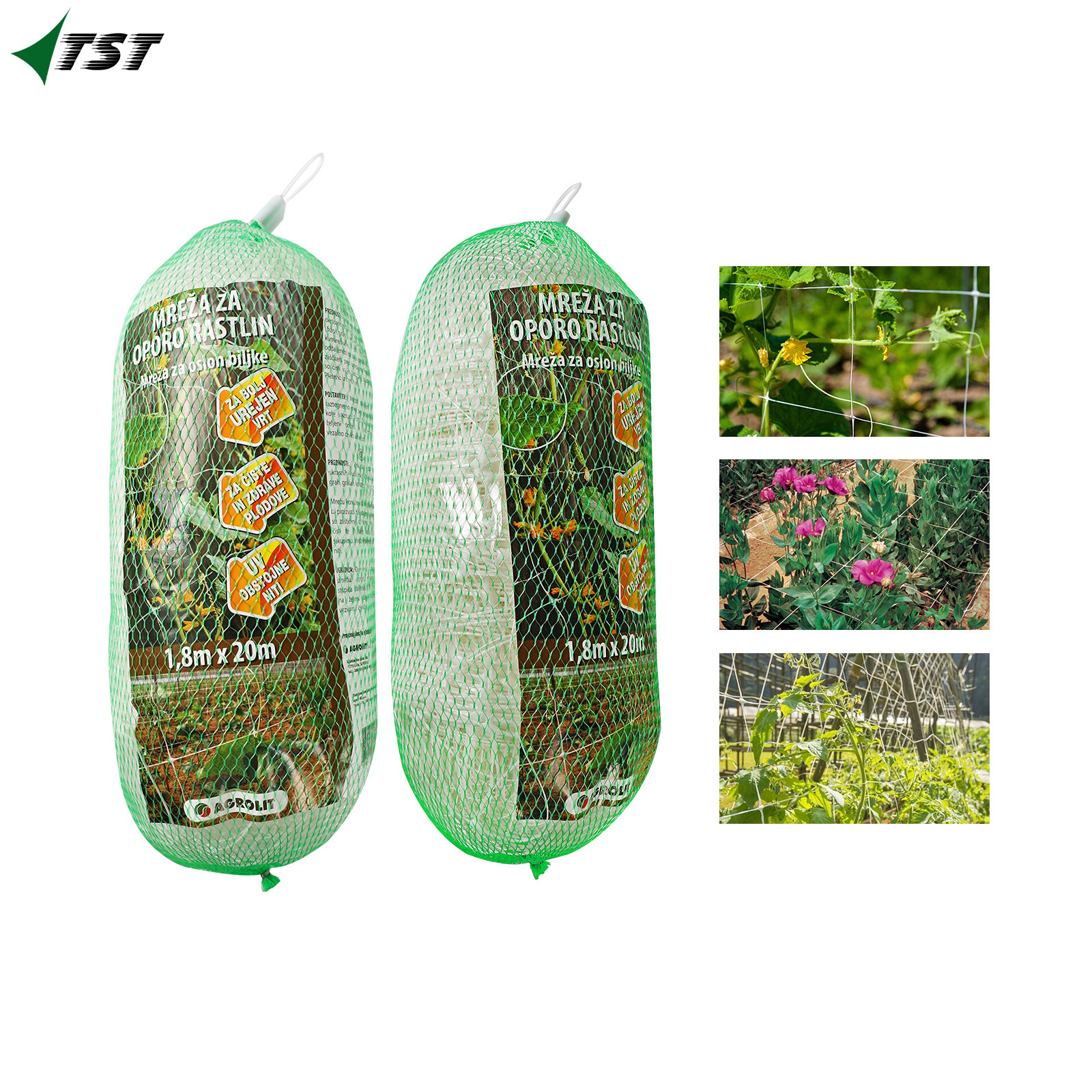 Strong Green Plant Climbing mesh net for Pea Cucumber great Support Plastic Mesh Netting