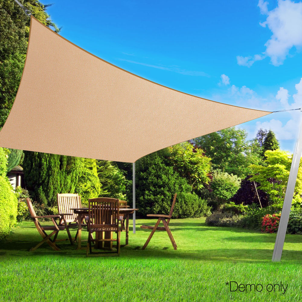 Outdoor Patio PE UV Protect Sun Shade Sail Rectangle For Balcony Garden Beach Sun Shadow Canopy Sails