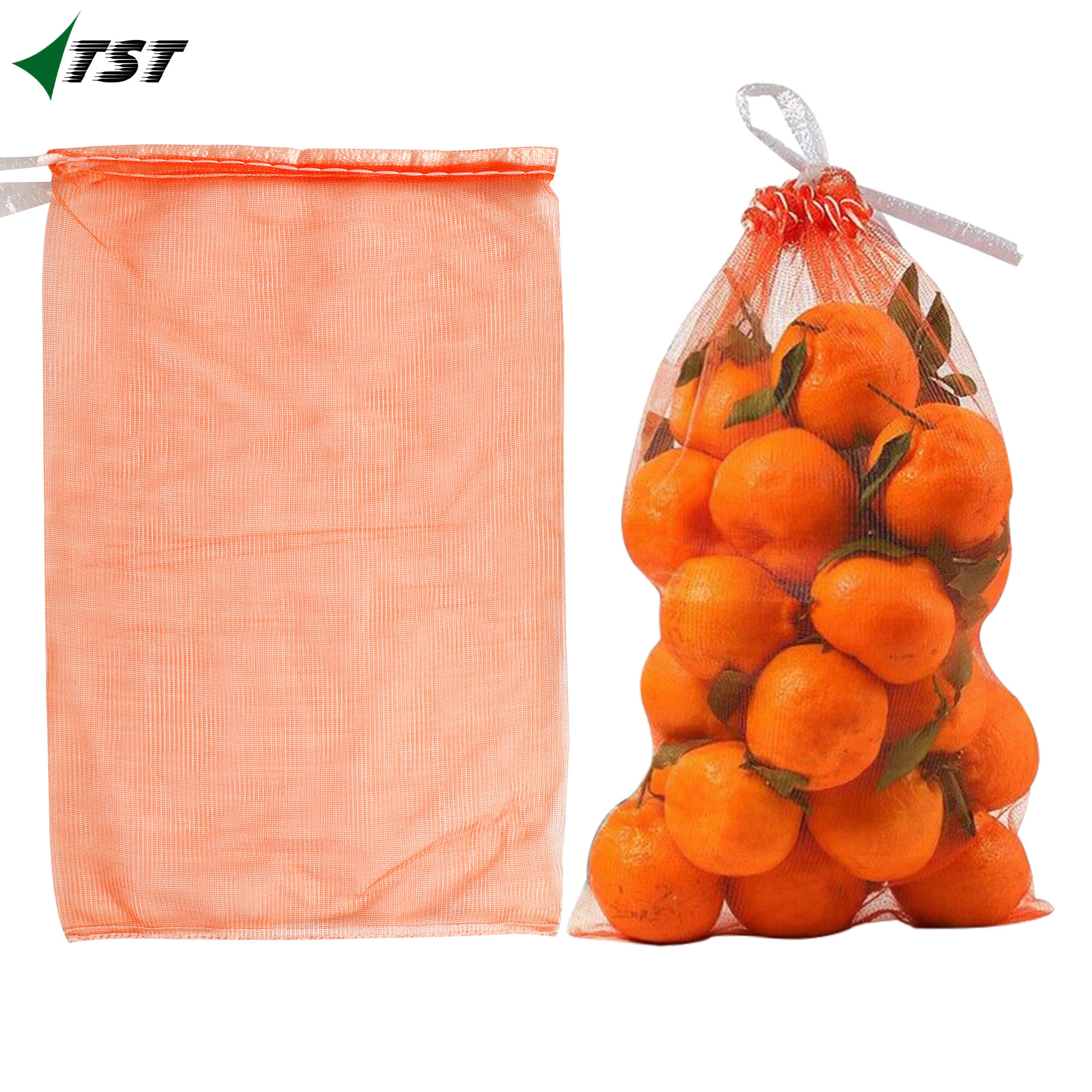 plastic mono mesh bag for packing lemon orange and vegetables powder bag mesh durable red yellow woven mesh bag 50*80cm