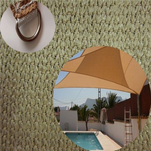 Outdoor Patio PE UV Protect Sun Shade Sail Rectangle For Balcony Garden Beach Sun Shadow Canopy Sails