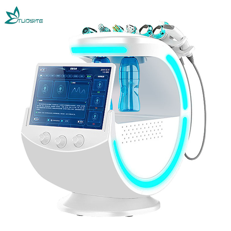 2023 Hydra Hydro Dermabrasion Facial Machine 7 in 1 Galvanic price beauty machine micro Jet Peel Machine Smart Ice Blue