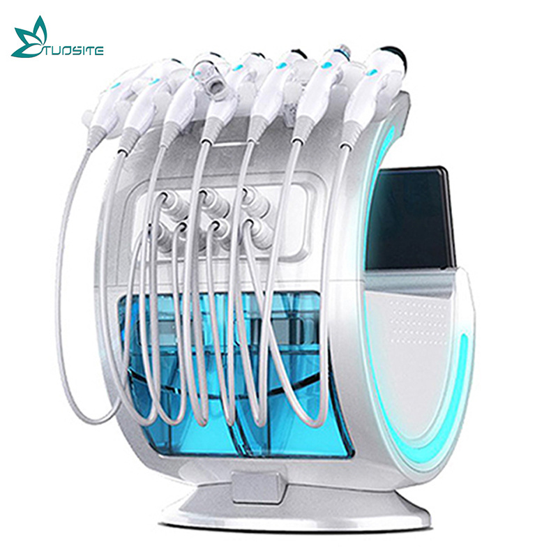 2023 Hydra Hydro Dermabrasion Facial Machine 7 in 1 Galvanic price beauty machine micro Jet Peel Machine Smart Ice Blue