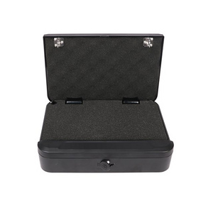 Gun Safe Lock Box Portable Smart Safe Box One Gun Capacity Safe Box with Key for Home Office