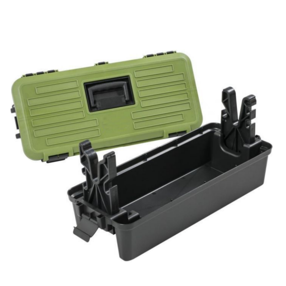 Green and Black Hard Plastic Ammo Box for Outdoor Dry Storage Ammo Can with Waterproof