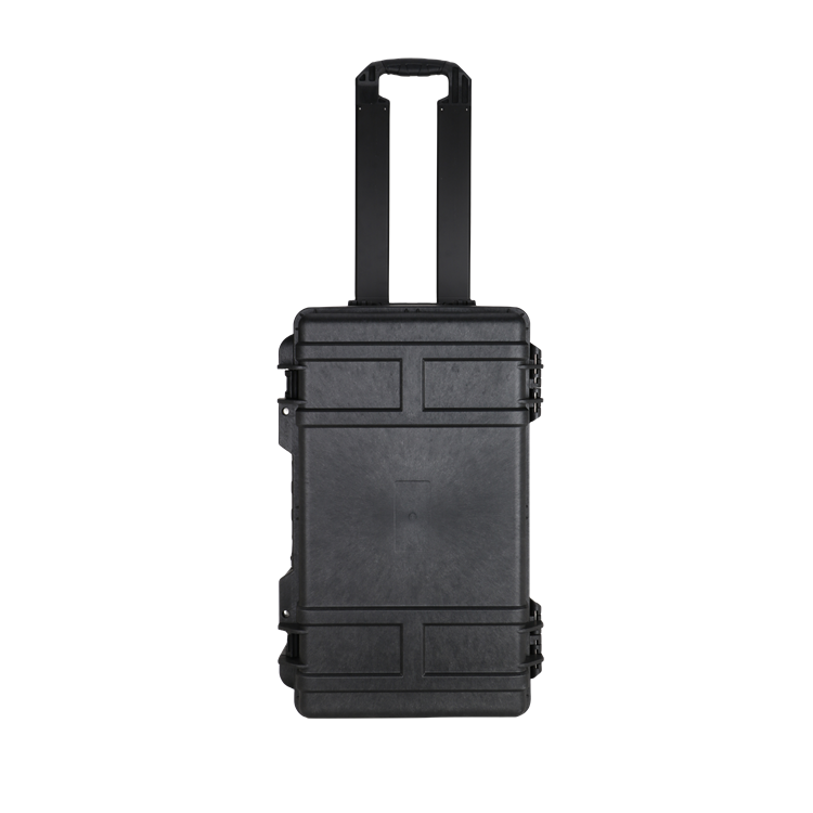 Hard Case with Foam Tool Case with Telescopic Handle IP67 Waterproof Plastic Case Plastic Carrying Box