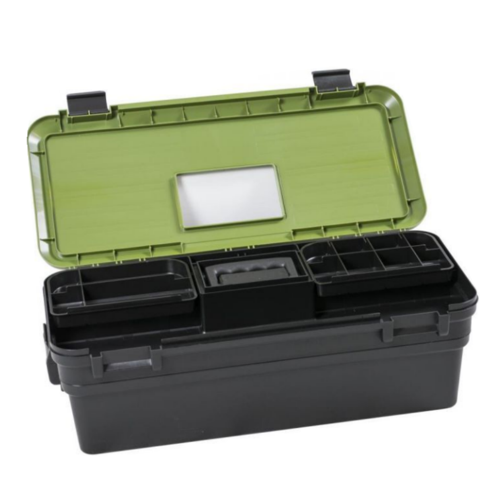 Green and Black Hard Plastic Ammo Box for Outdoor Dry Storage Ammo Can with Waterproof