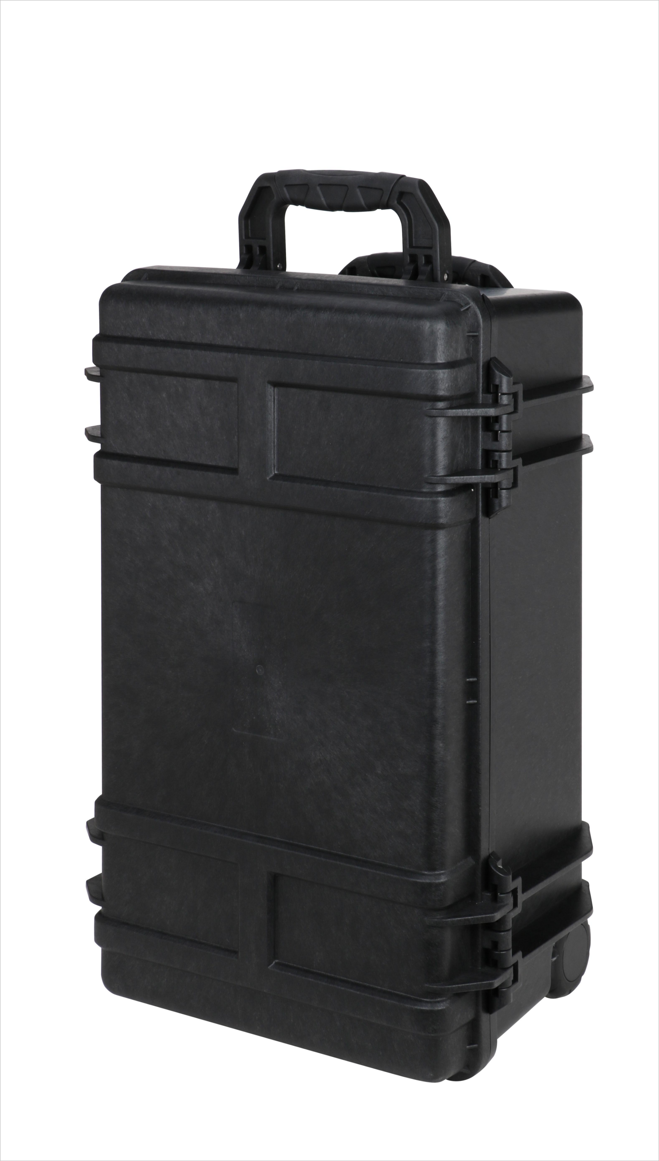 Hard Case with Foam Tool Case with Telescopic Handle IP67 Waterproof Plastic Case Plastic Carrying Box