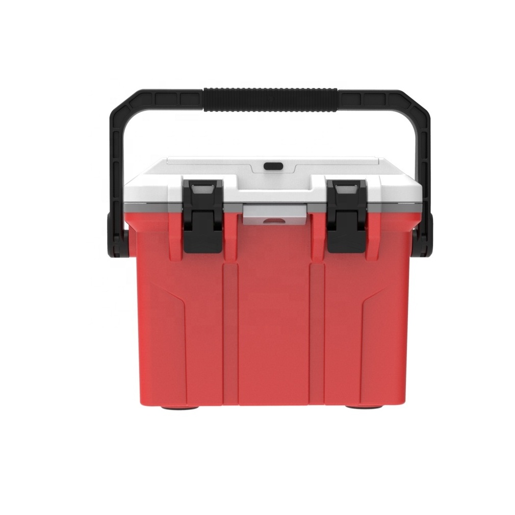 2023 New arrival 16QT Injection Cooler Box Portable Plastic Handheld Cooler Food Cooler Box For Picnic Hiking Camping