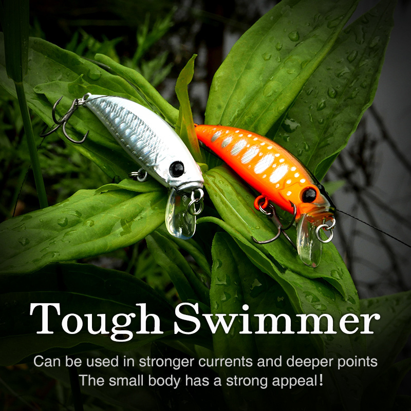 TSURINOYA Intruder 51S Sinking Minnow Stream Fishing Lure 51mm 5.8g Artificial Hard Bait For Trout Ajing Jerkbait River Baits