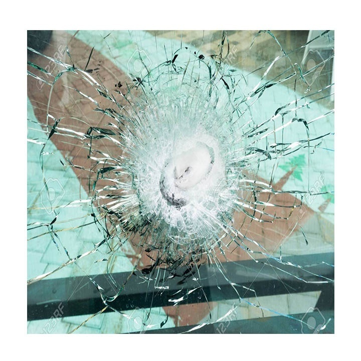 Factory Supply bulletproof glass bulletproof laminated glass panel safety toughened laminated bullet proof building glass