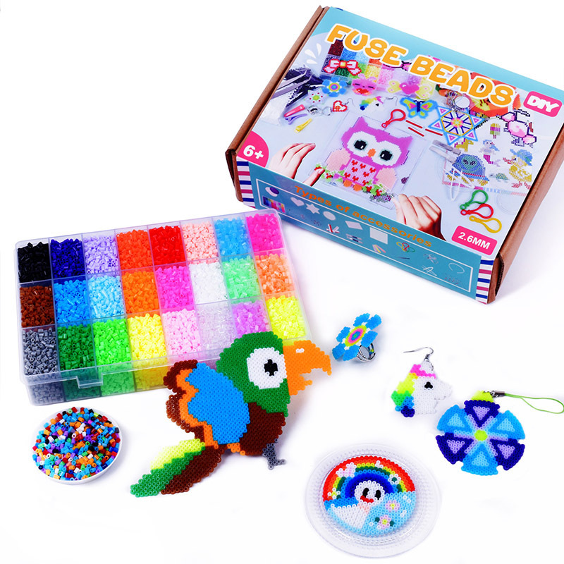 2.6mm Owl Animal Pattern Fuse Hama Beads Kids Educational Toys Boxed Ironing Beads Set