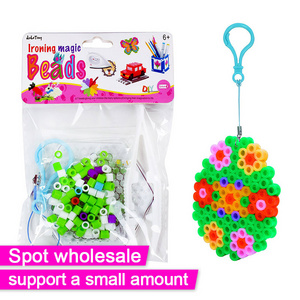 2023 Hot Sale Educational Toys Multi Color Hexagon Plastic Ironing Beads Kits Children's Mosaic Craft Diy Hama Beads Toys