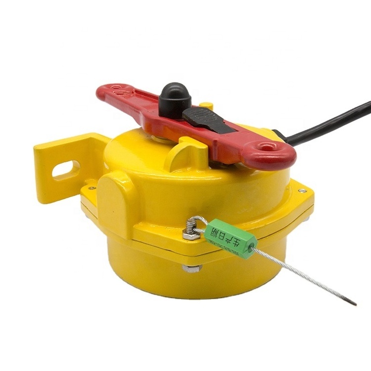 Manual Explosion-proof Two-way Emergency Stop Safety Conveyor Belt Pull Cord Rope Switch