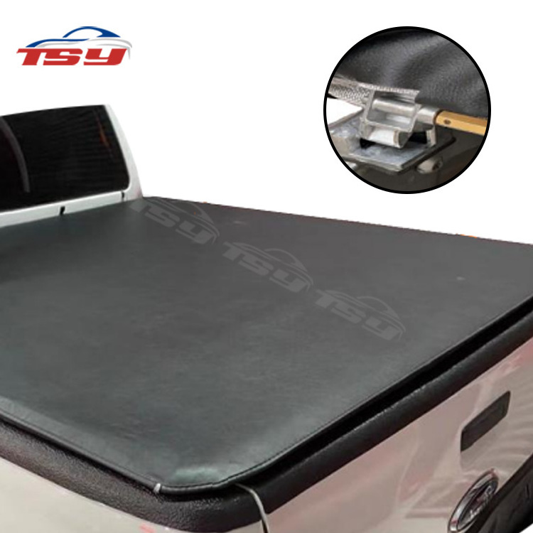 PVC Material Premium Strong Lock With Logo Soft Roll up TONNEAU COVER