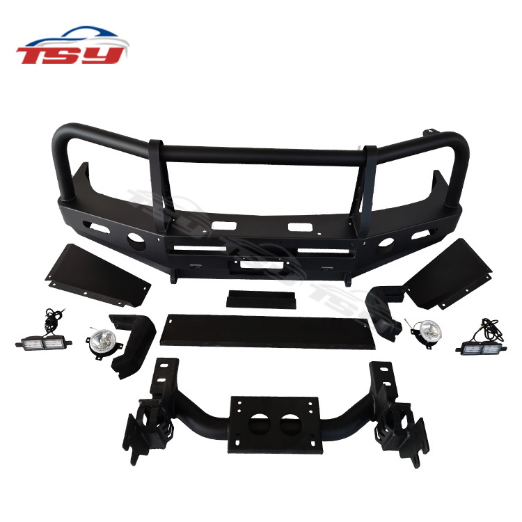 Pick up Truck Front Accessories Black Steel Bull Bar Front Bumper Guard for Land Cruiser FJ100