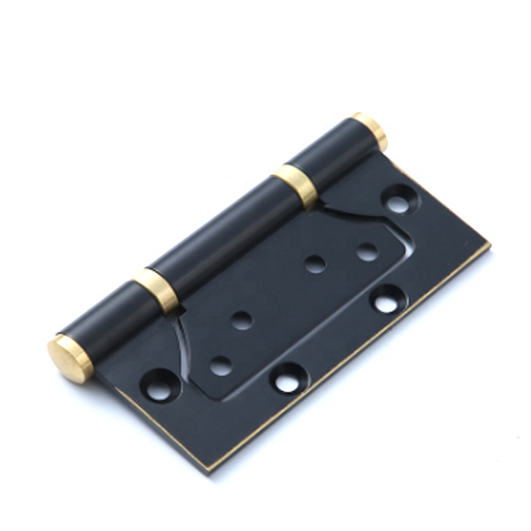 High Quality Furniture Hardware Copper Round Square Corner Brass Black Close Door Hinge