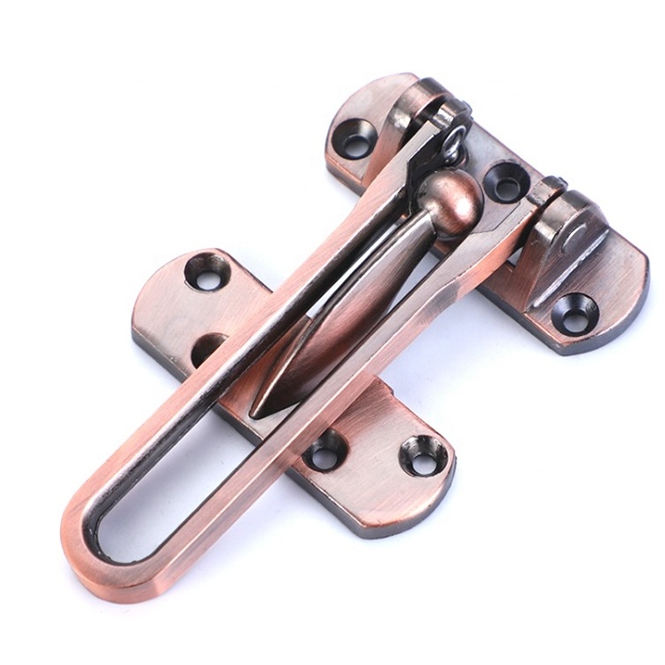 Customization Zinc alloy  anti-theft clasp for hotel safety door hardware security chain door guard door bolt