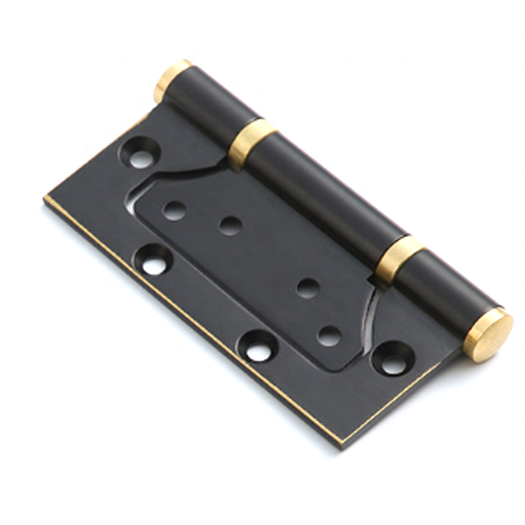 High Quality Furniture Hardware Copper Round Square Corner Brass Black Close Door Hinge