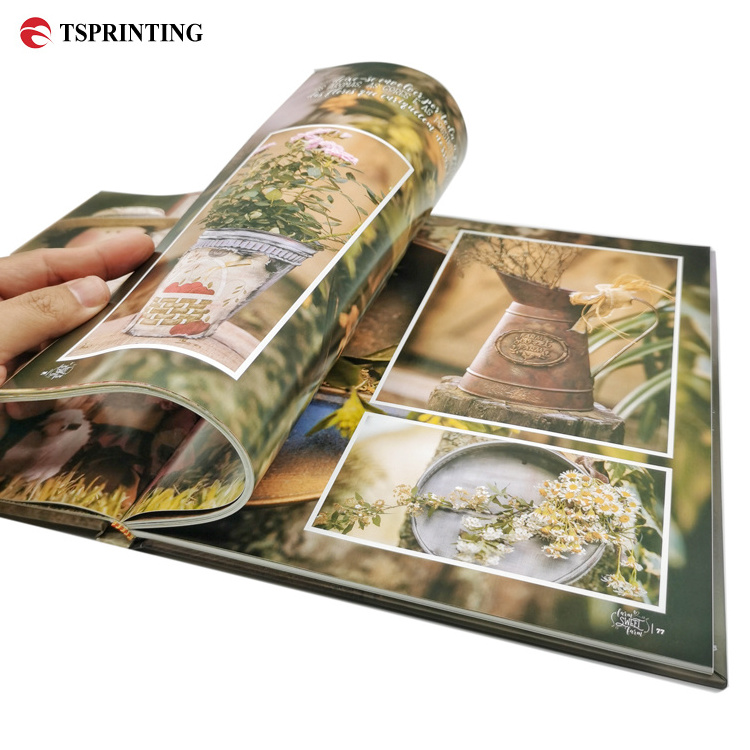 Free Samples Offset Book Printing Perfect Binding Hardcover Book Glossy Laminated Fashion Magazines Full Colors Printing Service