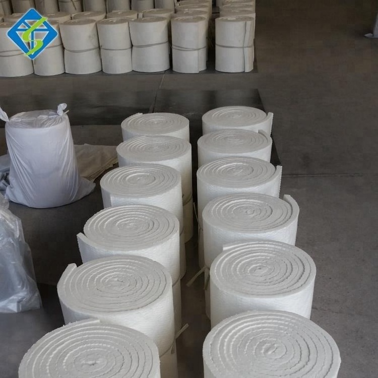 Refractory Ceramic fiber wool for furnace oven 128Kg/m3 1260