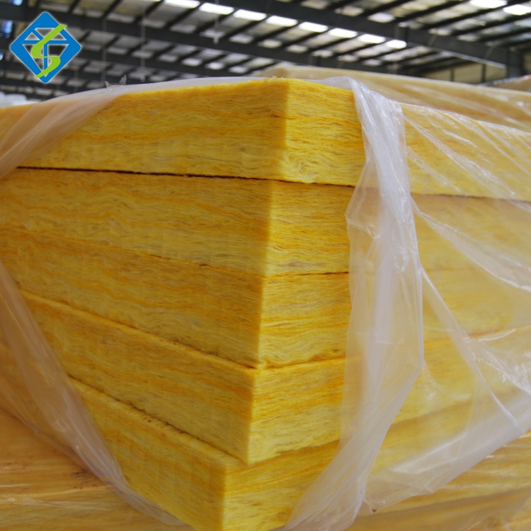 48kg/m3 fireproof heat thermal material aluminum foil faced glasswool board for insulation