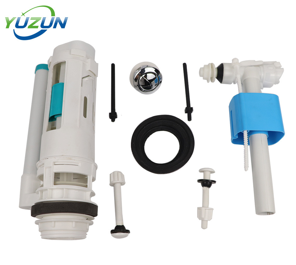 Good quality toilet tank mechanism flush valves sets with fill valve and flush valve