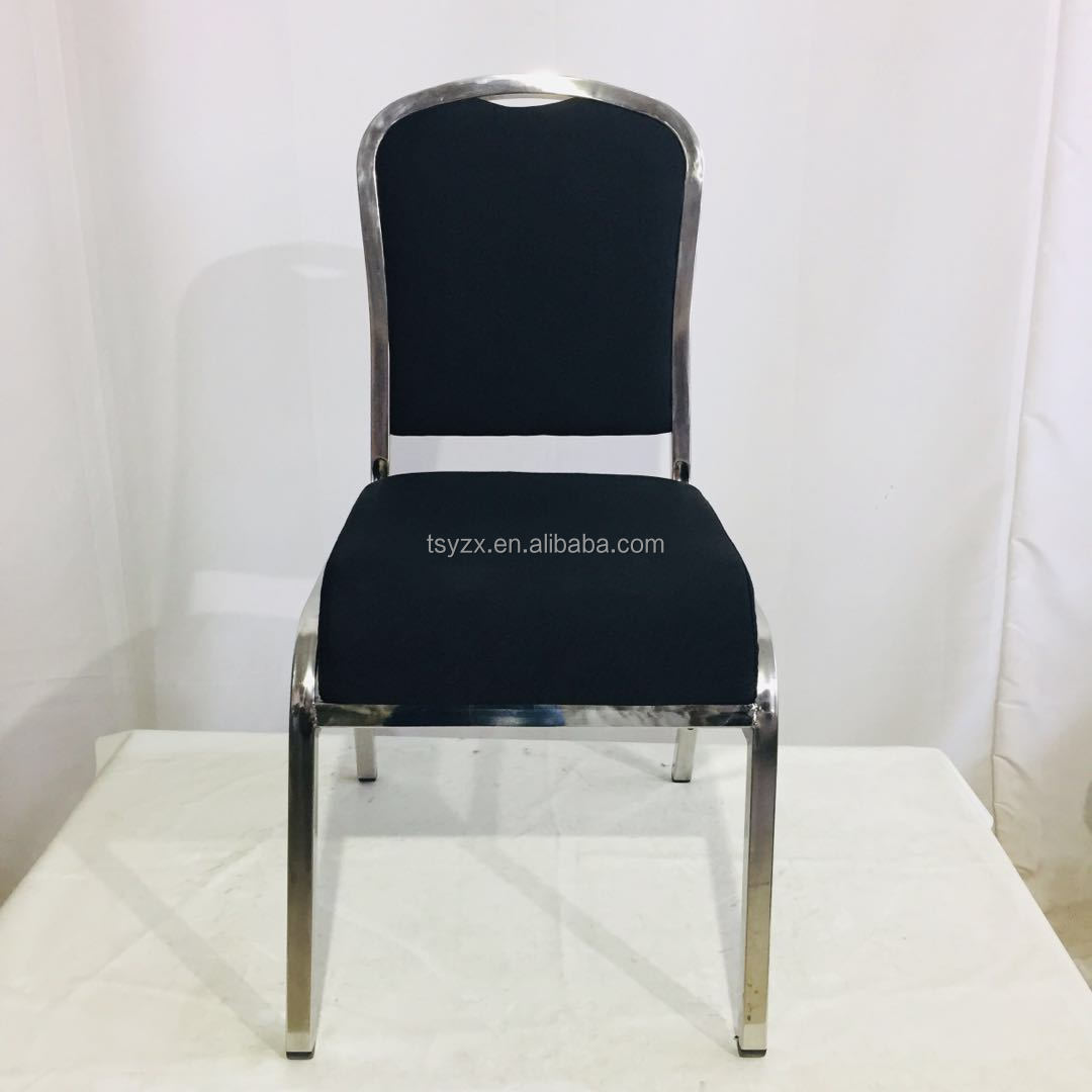 High Quality Stackable Black Banquet Party Church Hotel Chairs Wedding Chair For Event