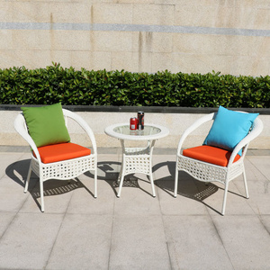 White Rattan Garden Furniture Cube Set Rattan Dining Table And 2 Chairs Outdoor Rattan Furniture Patio Furniture