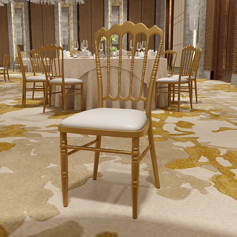 Clear Wholesale Party Napoleon Bamboo Wedding Metal Tiffany Chair Banquet Dining Hotel Chairs