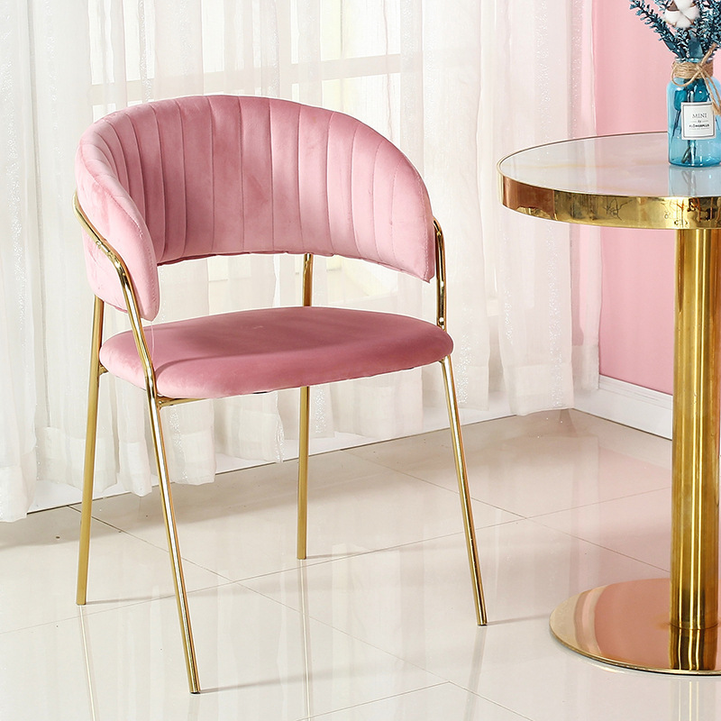 Dining Modern Pink Fabric Blue Green Grey Gold Dine Tufted  Navi Luxury French Velvet Chair