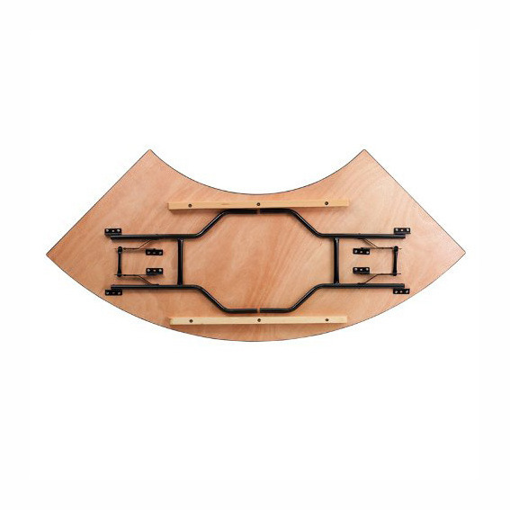 Modern Wooden Folding Half Moon S Shape Serpentine Mesa Boda Tipo Serpentina Table For Wedding Event