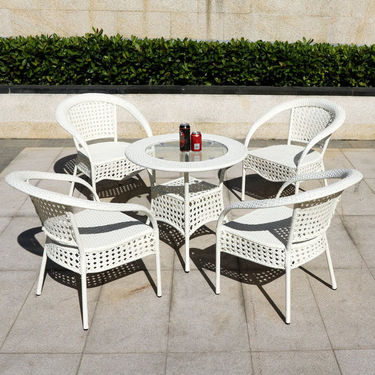 White Rattan Garden Furniture Cube Set Rattan Dining Table And 2 Chairs Outdoor Rattan Furniture Patio Furniture