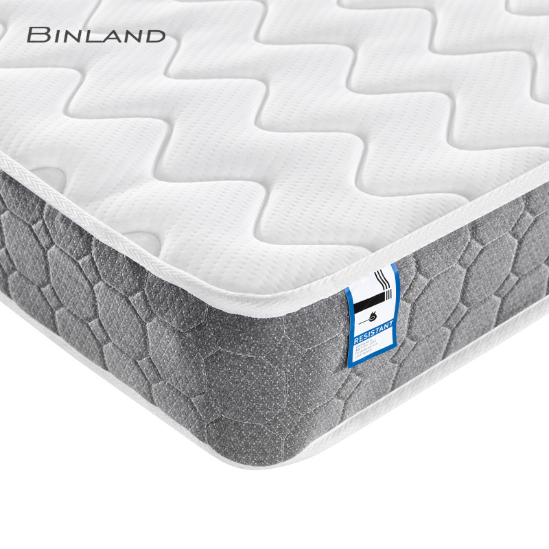 Fireproof Hybrid  king queen twin double size waterproof mattress cover protector bonnel spring gel memory foam mattresses