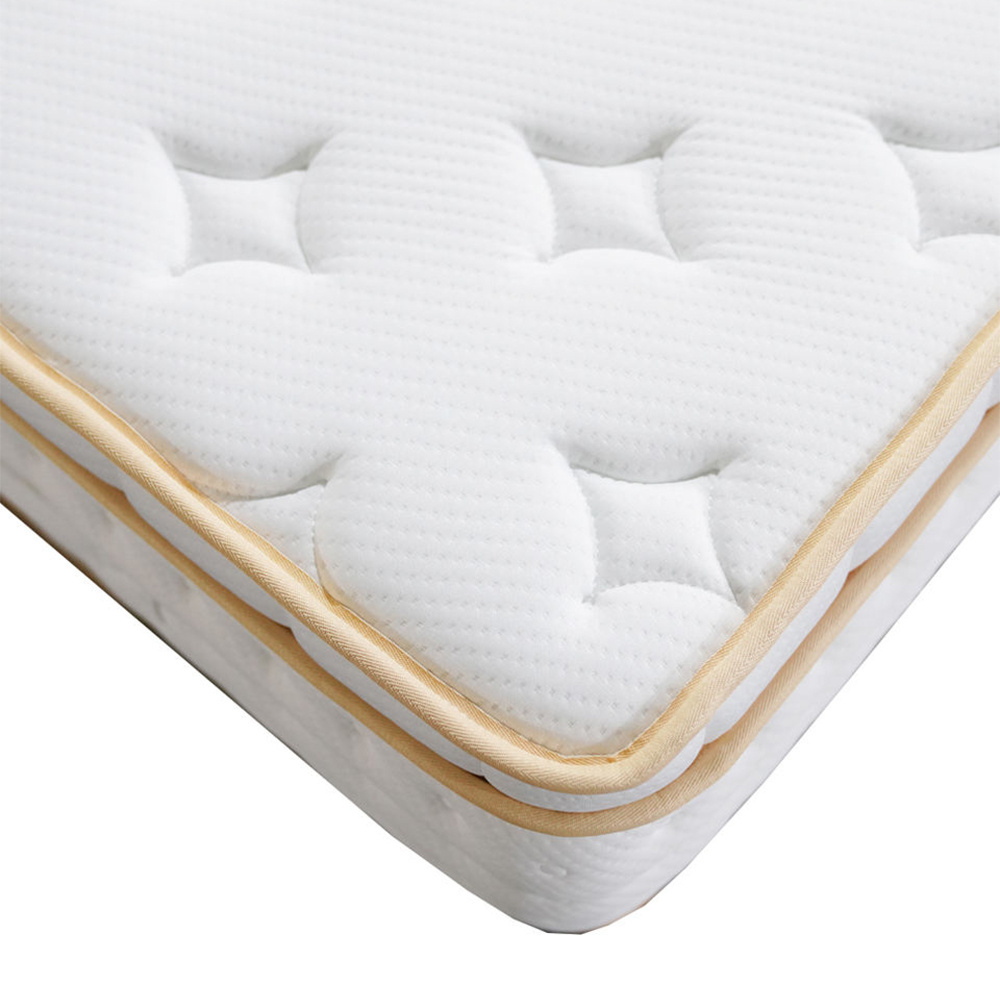 Euro Top Mattress, Fireproof UK Bed, Queen/King Size, Fabric Latex Memory Foam, Hotel Roll Up Bonnell Spring, In A Box