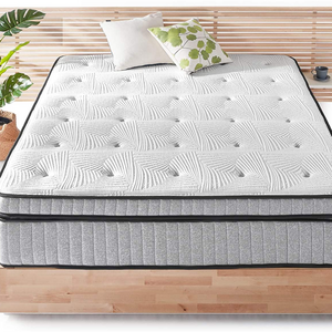 Grey Mattress Queen King Size Latex Gel High Density Memory Foam Mattress Rolled Up Packing Pocket Coil Mattress