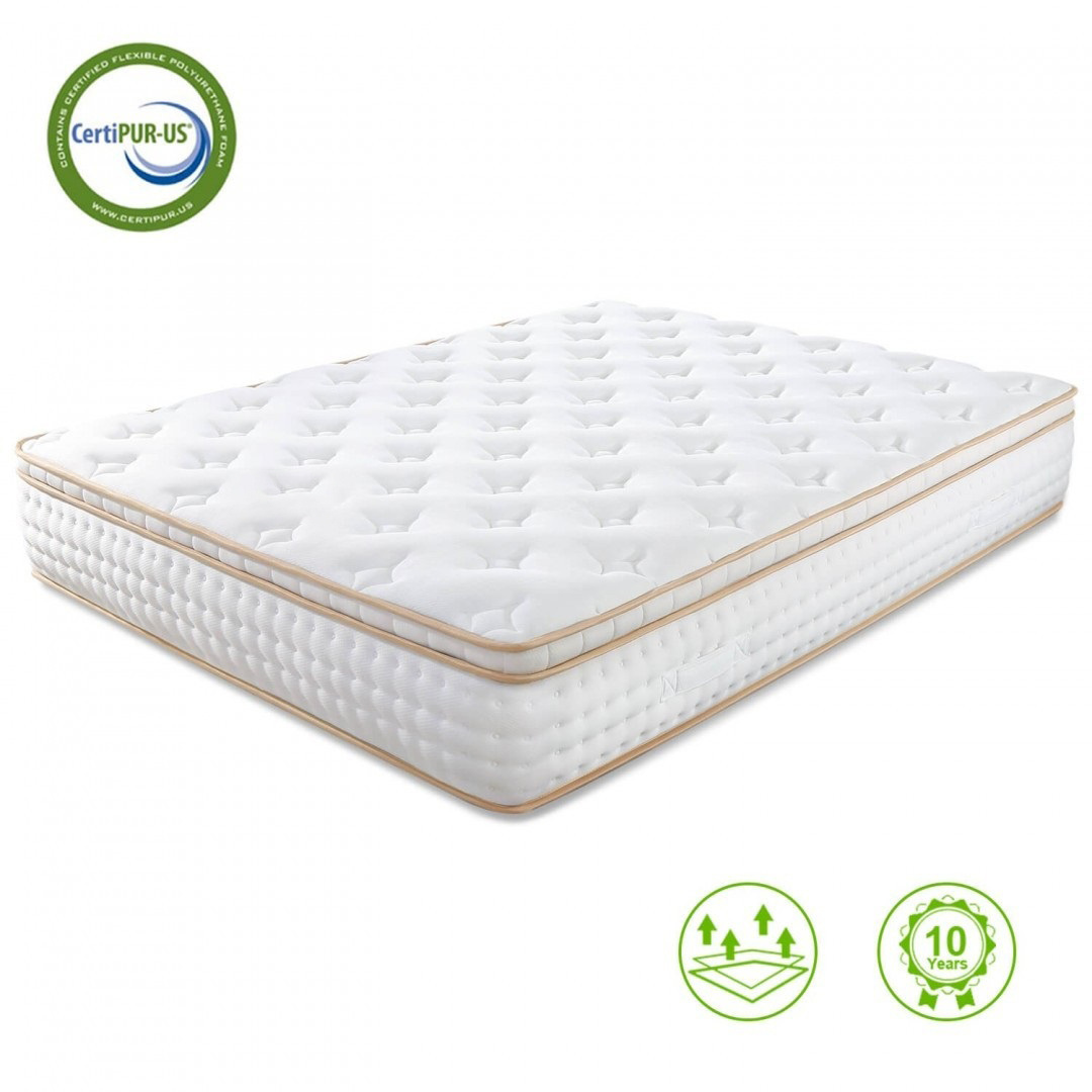 12 inch Full Queen King Mattresses Gel Memory Foam Mattress with pocket spring mattress  in a box