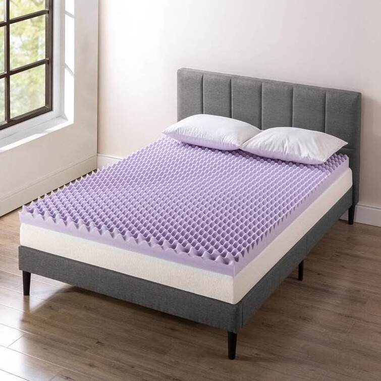 Topper Visco Foam Wholesale Price Queen Size Single Size Hotel Sale Memory Foam Mattress Topper Egg Crate Mattress