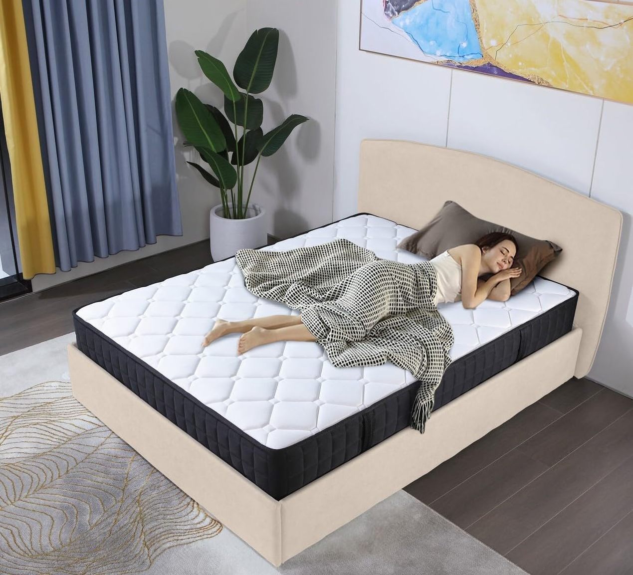 Good sleeping extra firm mattress king size comfortable double bed memory foam mattress in a box queen size