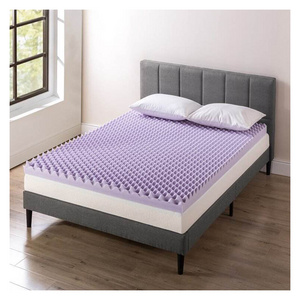 Wholesale Price Queen Size Single Size Hotel Sale Memory Foam Mattress Topper Egg Crate Mattress Topper Visco Foam