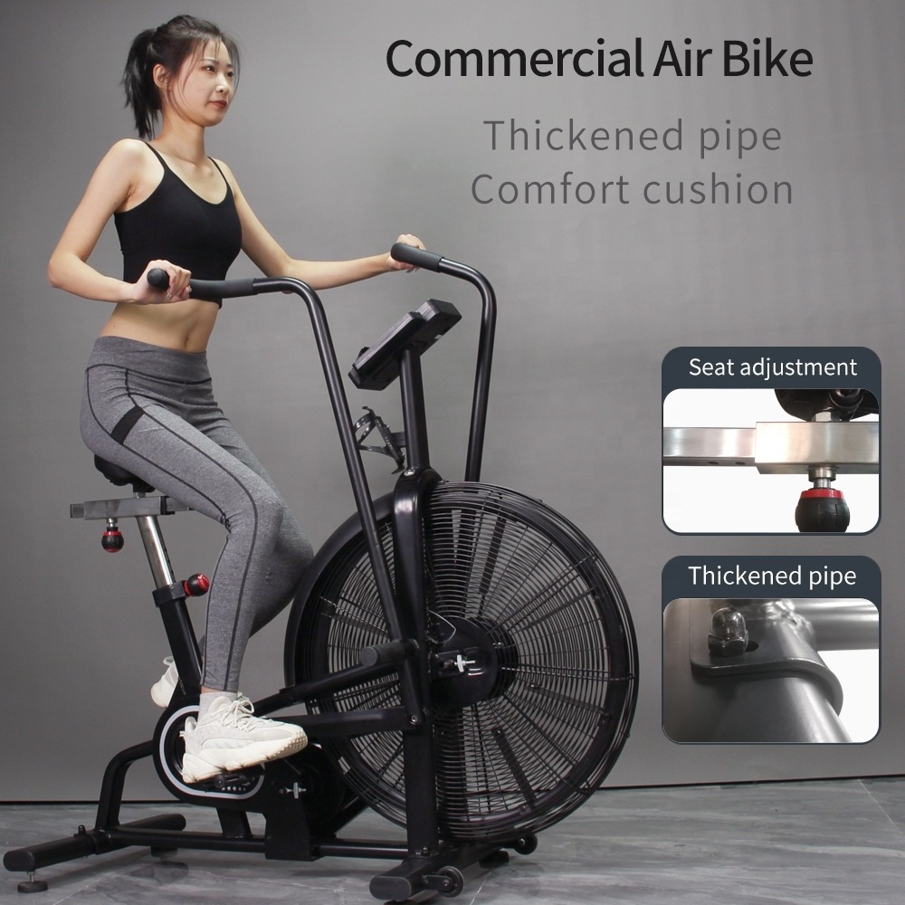 stretching exercise machines gym equipment bicycle set Commercial cardio bicycle trainer Air bike